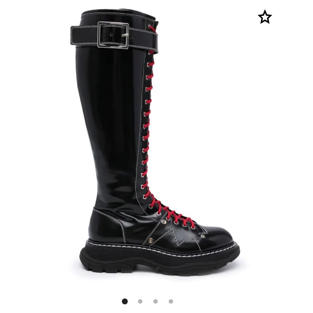 Alexander McQueen Tread lace-up Warm Winter boots Size 7.5